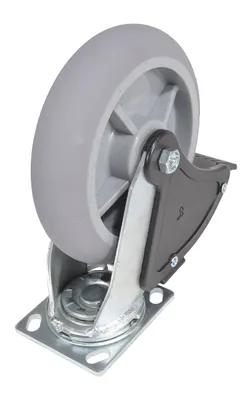 Vestil CST-F34-8X2DK-SWTB1 caster wheel shown from an alternate angle