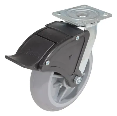 Vestil CST-F34-8X2DK-SWTB1 caster wheel shown from an alternate angle