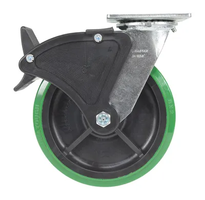 Vestil CST-F34-8X2DT-SWTB1 caster wheel shown from an alternate angle