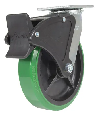 Vestil CST-F34-8X2DT-SWTB1 caster wheel shown from an alternate angle