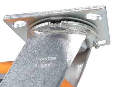 Vestil CST-F34-8X2SI-S caster wheel shown from an alternate angle