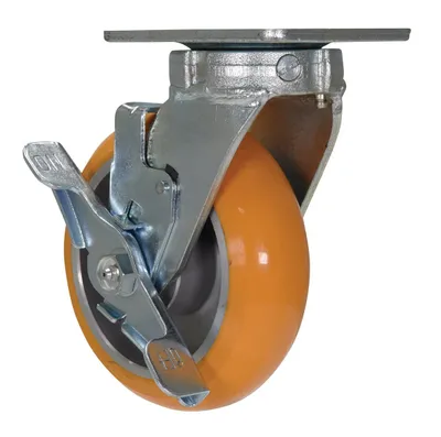 Vestil CST-F40-6X2SI-SWB Polyurethane Swivel With Brake Caster 2