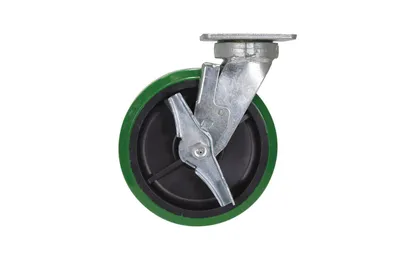 Vestil CST-F40-8X2DT-SWB Polyurethane Swivel With Brake Caster 3