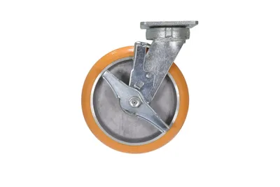 Vestil CST-F40-8X2SI-SWB Polyurethane Swivel With Brake Caster 3