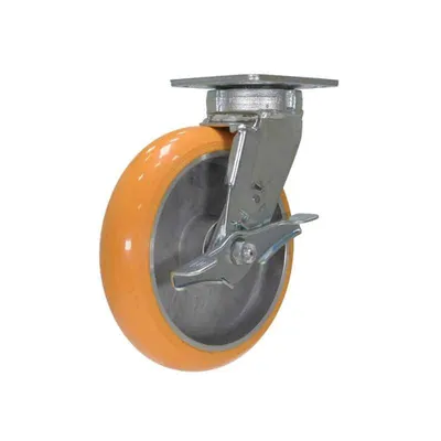 Vestil CST-F40-8X2SI-SWB Polyurethane Swivel With Brake Caster