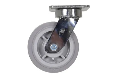 Vestil CST-FC47-6X2DK-S Thermoplastic Rubber Swivel Caster 3