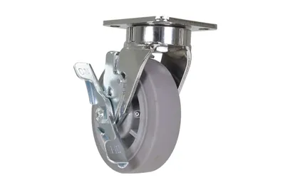 Vestil CST-FC47-6X2DK-SWB Thermoplastic Rubber Swivel With Brake Caster 2