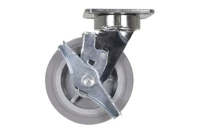 Vestil CST-FC47-6X2DK-SWB Thermoplastic Rubber Swivel With Brake Caster 3