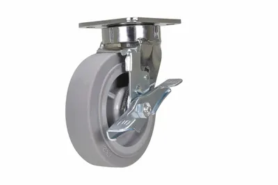 Vestil CST-FC47-6X2DK-SWB Thermoplastic Rubber Swivel With Brake Caster