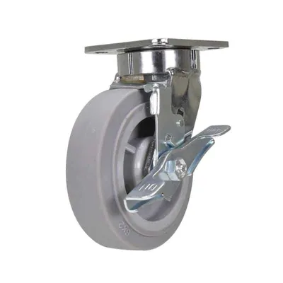 Vestil CST-FC47-6X2DK-SWB Thermoplastic Rubber Swivel With Brake Caster