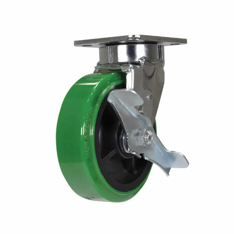 Vestil CST-FC47-6X2DT-SWB Duratough Polyurethane Swivel With Brake Caster