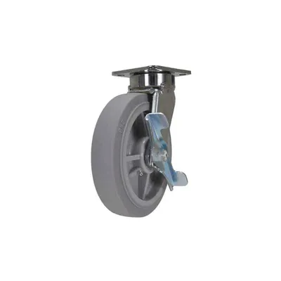 Vestil CST-FC47-8X2DK-SWB Duratek Thermoplastic Rubber Swivel With Brake Caster