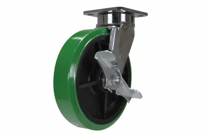 Vestil CST-FC47-8X2DT-SWB Duratough Polyurethane Swivel With Brake Caster