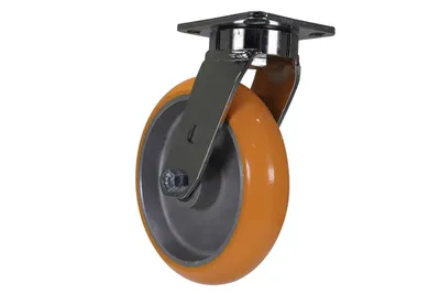 Vestil CST-FC47-8X2SI-S caster wheel shown from an alternate angle