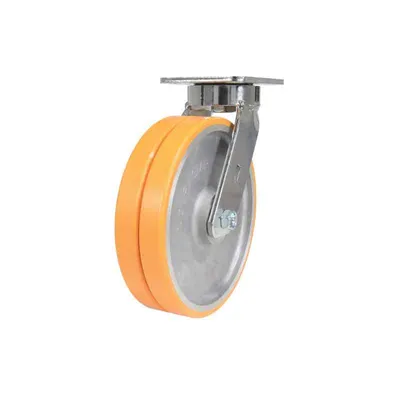 Vestil CST-FXE-8X2DSI-S Sirius Polyurethane Dual Swivel Caster