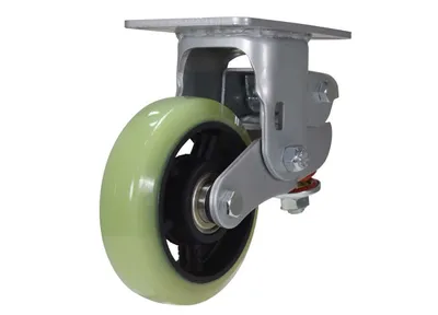 Vestil CST-G80-6X2PU-R caster wheel shown from an alternate angle