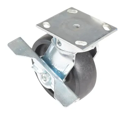 Vestil CST-HHD-6X2GFN-SWB caster wheel shown from an alternate angle