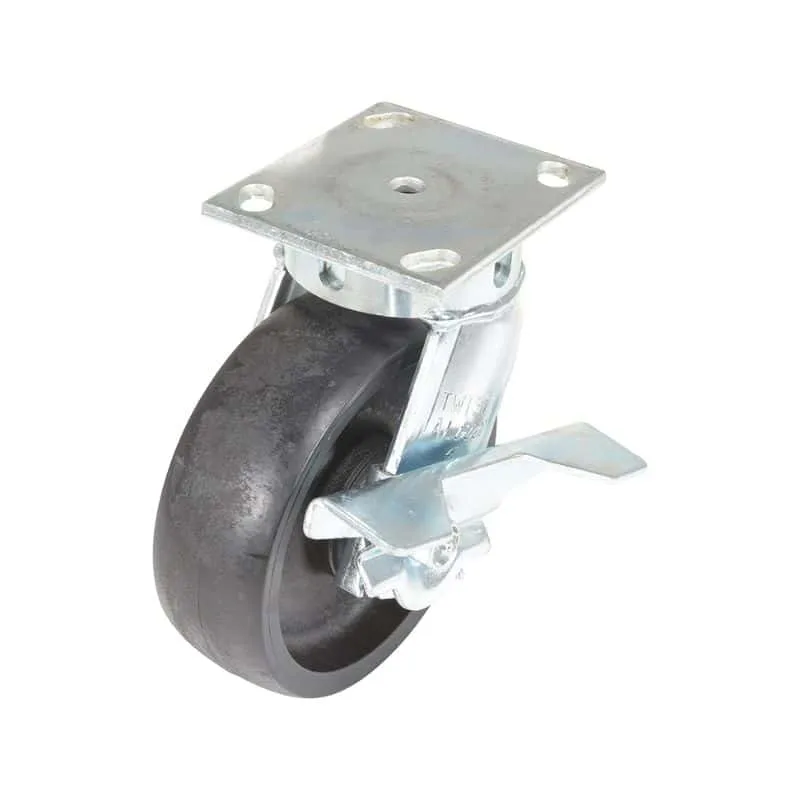 Vestil CST-HHD-6X2GFN-SWB Heavy Duty Glass Filled Nylon Swivel With Brake Caster