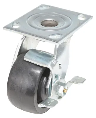 Vestil CST-HLD2-4X2GFN-SWB caster wheel shown from an alternate angle
