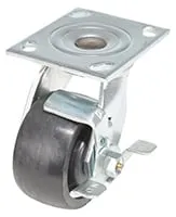 Vestil CST-HLD2-4X2GFN-SWB caster wheel shown from an alternate angle