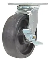Vestil CST-HLD2-6X2GFN-SWB caster wheel shown from an alternate angle