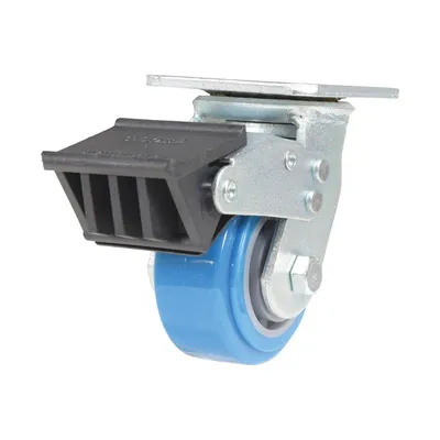 Vestil CST-KB-4X2PUP-SWTB Polyurethane Swivel With Total Brake Caster