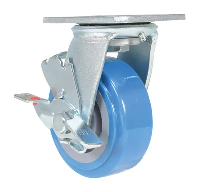 Vestil CST-KB-5X2PUP-SWB Polyurethane Swivel With Brake Caster