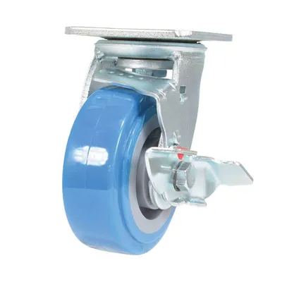 Vestil CST-KB-5X2PUP-SWB Polyurethane Swivel With Brake Caster