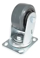Vestil CST-KSM-4X2MR-S caster wheel shown from an alternate angle