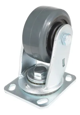 Vestil CST-KSM-4X2MR-S Rubber Swivel Caster