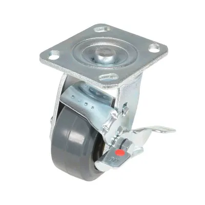 Vestil CST-KSM-4X2MR-SWB Rubber Swivel With Brake Caster