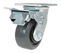 Vestil CST-KSM-4X2MR-SWTB caster wheel shown from an alternate angle