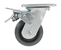 Vestil CST-KSM-5X2MR-S caster wheel shown from an alternate angle