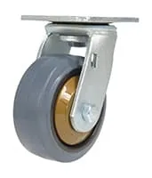 Vestil CST-KSM-5X2MR-S caster wheel shown from an alternate angle
