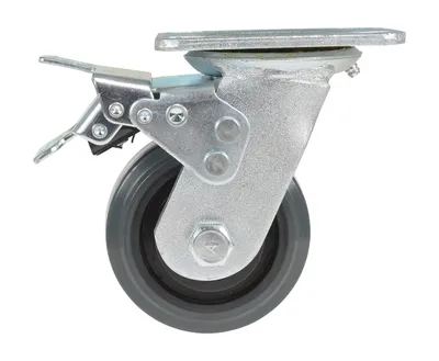 Vestil CST-KSM-5X2MR-S caster wheel shown from an alternate angle
