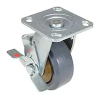 Vestil CST-KSM-5X2MR-SWB caster wheel shown from an alternate angle