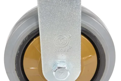 Vestil CST-KSM-6X2MR-R Rubber Rigid Caster