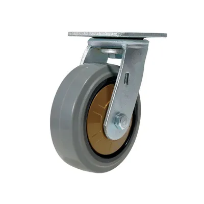Vestil CST-KSM-6X2MR-S Rubber Swivel Caster