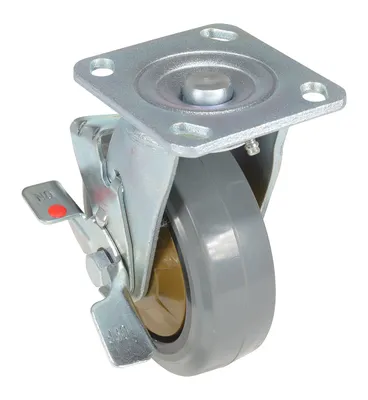 Vestil CST-KSM-6X2MR-SWB caster wheel shown from an alternate angle