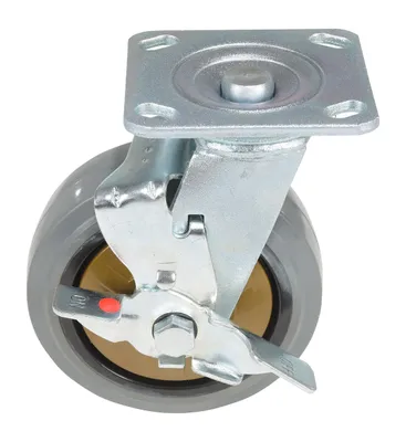 Vestil CST-KSM-6X2MR-SWB caster wheel shown from an alternate angle