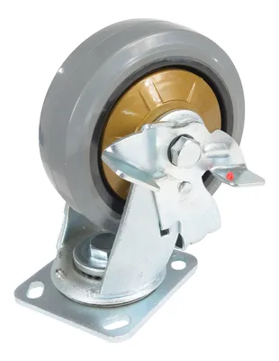 Vestil CST-KSM-6X2MR-SWB caster wheel shown from an alternate angle