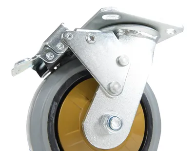 Vestil CST-KSM-6X2MR-SWTB caster wheel shown from an alternate angle