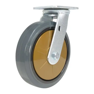 Vestil CST-KSM-8X2MR-S caster wheel shown from an alternate angle