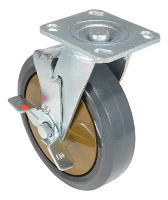 Vestil CST-KSM-8X2MR-SWB caster wheel shown from an alternate angle