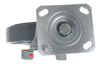 Vestil CST-KSM-8X2MR-SWB caster wheel shown from an alternate angle