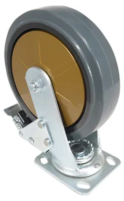Vestil CST-KSM-8X2MR-SWTB caster wheel shown from an alternate angle
