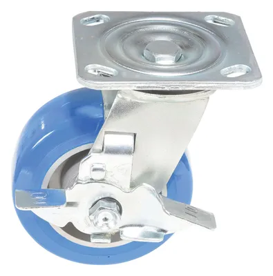 Vestil CST-PB-5X2PUA-SWB Polyurethane Precision Ball Bearing Swivel With Brake Caster