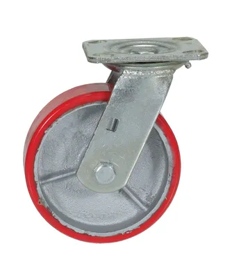 Vestil CST-PU-6X2-S caster wheel shown from an alternate angle