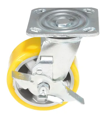 Vestil CST-PY-5X2PUA-SWB caster wheel shown from an alternate angle