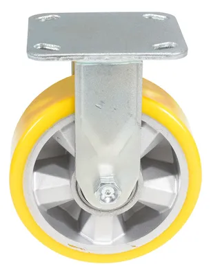 Vestil CST-PY-6X2PUA-R caster wheel shown from an alternate angle